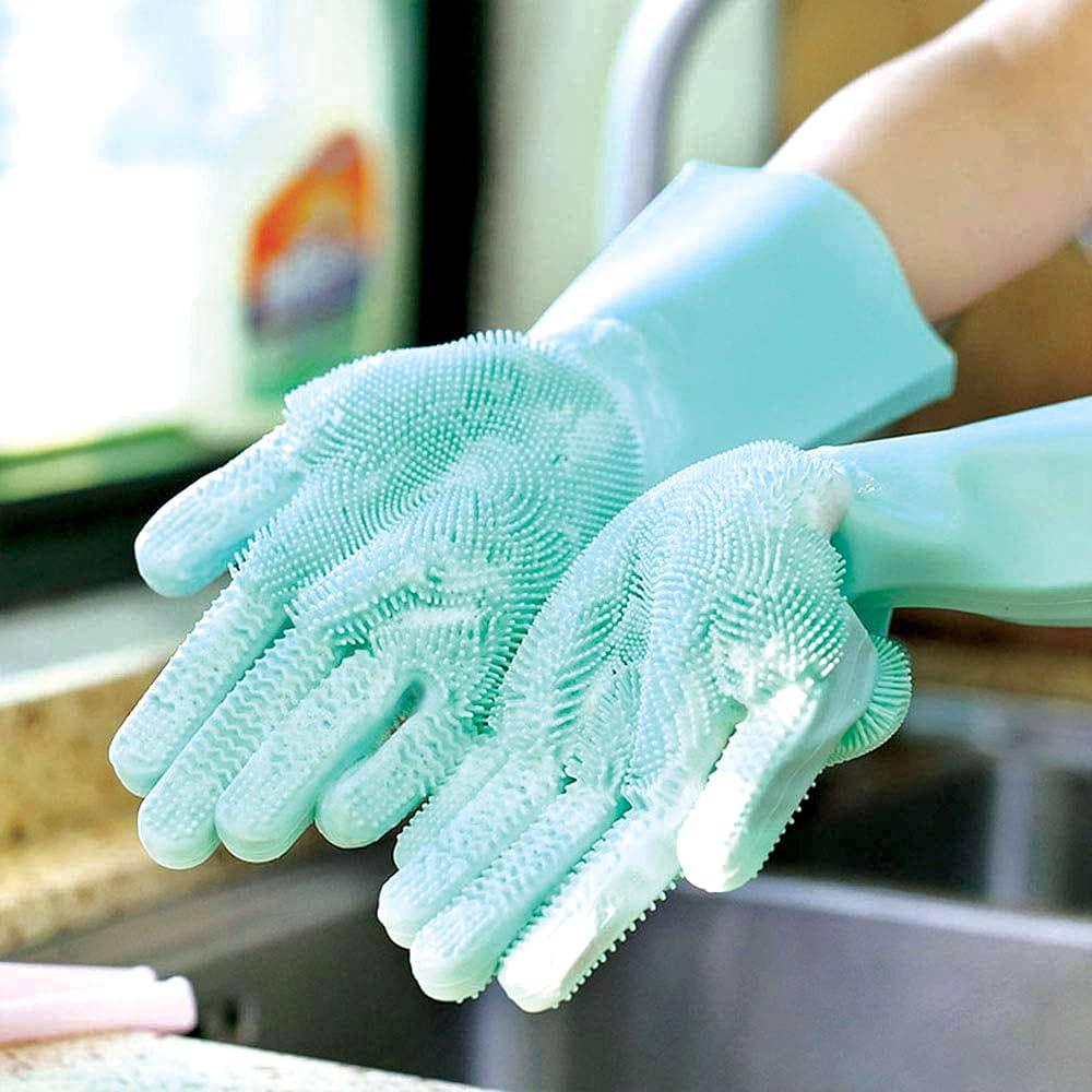 Dish washing Gloves with scrubber