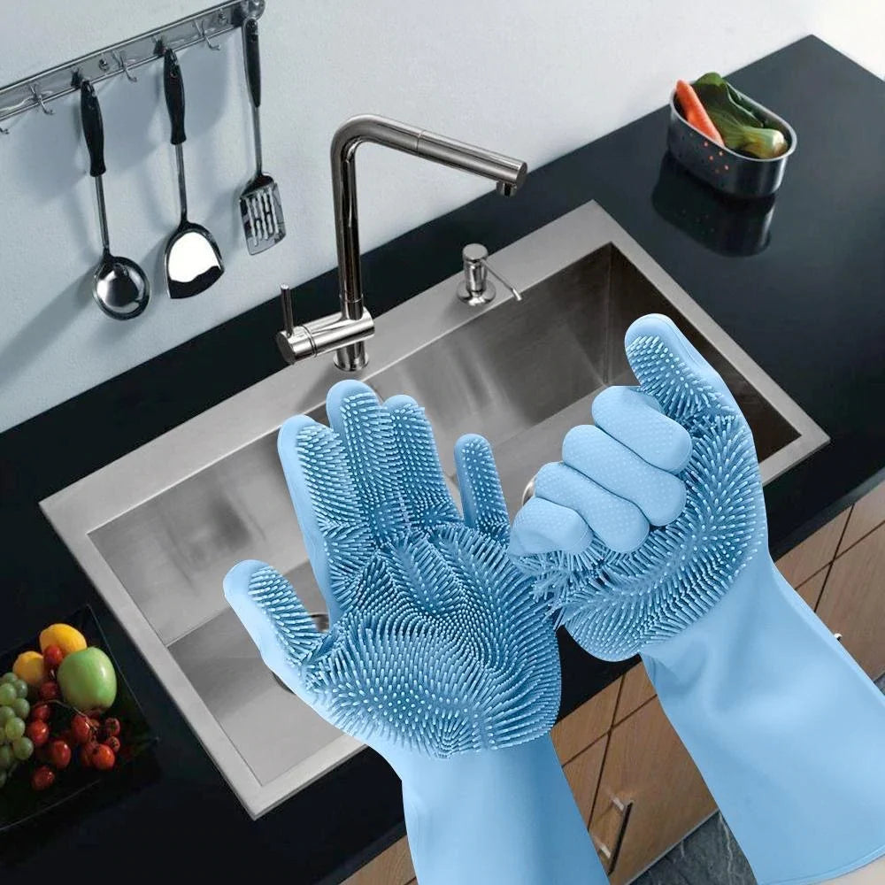 Dish washing Gloves with scrubber
